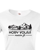 Dámské turistické triko Hory volají musím jít
