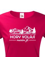 Dámské turistické triko Hory volají musím jít