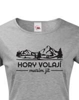 Dámské turistické triko Hory volají musím jít