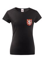 Dámské vlastenecké tričko s potiskem českého lva - dárek na narozeniny