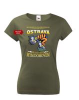 Dámské vlastenecké tričko s potiskem volitelného města