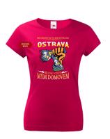 Dámské vlastenecké tričko s potiskem volitelného města
