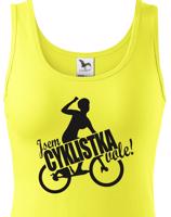 Dámské vtipné tričko Jsem cyklistka vole! - dárek pro cyklistky