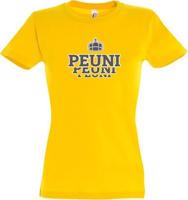 Dámské zlaté tričko PEUNI - logotyp