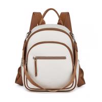 Dámský batoh a kabelka 2v1 Miss Lulu 9L - béžový