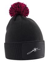 Dětská čepice s obdélníkovou nášivkou a podpisem Messiho - pro fanoušky fotbalu