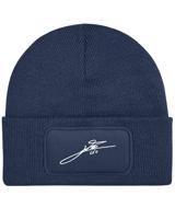 Dětská čepice s obdélníkovou nášivkou a podpisem Messiho - pro fanoušky fotbalu