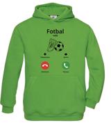 Dětská fotbalová mikina s potiskem Fotbal volá - skvělá mikina pro fotbalisty