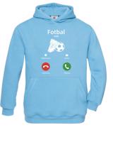 Dětská fotbalová mikina s potiskem Fotbal volá - skvělá mikina pro fotbalisty