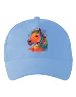 Dětská kšiltovká pro milovníky koní - barevný kůň - kvalitní tisk a rychlé dodání