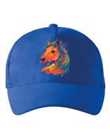 Dětská kšiltovká pro milovníky koní - barevný kůň - kvalitní tisk a rychlé dodání