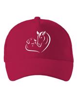 Dětská kšiltovka Srdce kůň a pes