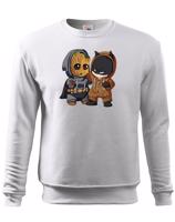 Dětská mikina Batman a Groot - ideální pro každého fanouška