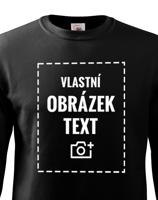 Dětská mikina bez kapuce s vlastním potiskem nebo fotkou – výroba už do 24 hodin