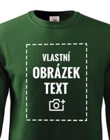 Dětská mikina bez kapuce s vlastním potiskem nebo fotkou – výroba už do 24 hodin