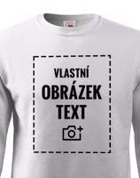 Dětská mikina bez kapuce s vlastním potiskem nebo fotkou – výroba už do 24 hodin
