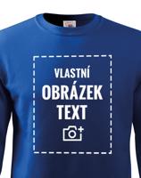 Dětská mikina bez kapuce s vlastním potiskem nebo fotkou – výroba už do 24 hodin
