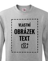 Dětská mikina bez kapuce s vlastním potiskem nebo fotkou – výroba už do 24 hodin