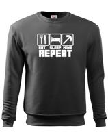 Dětská mikina Eat Sleep Mine Repeat - mikina pro hráče Minecraft