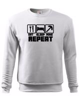 Dětská mikina Eat Sleep Mine Repeat - mikina pro hráče Minecraft
