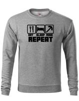 Dětská mikina Eat Sleep Mine Repeat - mikina pro hráče Minecraft