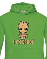 Dětská mikina Groot z filmu Strážci galaxie - Já jsem Groot na mikině