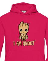 Dětská mikina Groot z filmu Strážci galaxie - Já jsem Groot na mikině