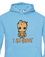 Dětská mikina Groot z filmu Strážci galaxie - Já jsem Groot na mikině
