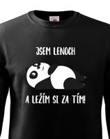 Dětská mikina Jsem lenoch a ležím si za tím! - ideální dárek pro každého prcka