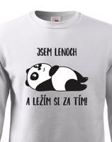 Dětská mikina Jsem lenoch a ležím si za tím! - ideální dárek pro každého prcka