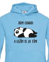 Dětská mikina Jsem lenoch a ležím si za tím! - ideální dárek pro každého prcka