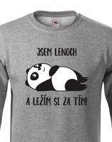 Dětská mikina Jsem lenoch a ležím si za tím! - ideální dárek pro každého prcka