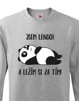 Dětská mikina Jsem lenoch a ležím si za tím! - ideální dárek pro každého prcka