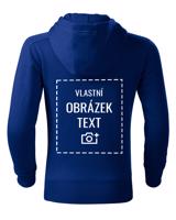 Dětská mikina na zip s kapucí a vlastním potiskem