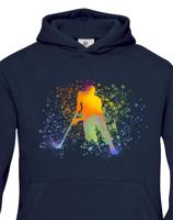 Dětská mikina pro florbalisty s potiskem florbalisty - dárek pro florbalisty