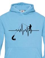 Dětská mikina pro rybáře Tep / EKG rybáře s dopravou jen za 46 Kč