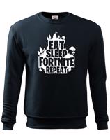 Dětská mikina s potiskem  Eat Sleep Fortnite Repeat
