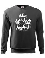 Dětská mikina s potiskem  Eat Sleep Fortnite Repeat