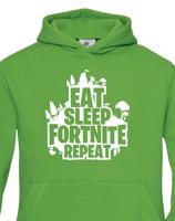 Dětská mikina s potiskem  Eat Sleep Fortnite Repeat