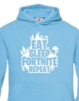 Dětská mikina s potiskem  Eat Sleep Fortnite Repeat