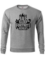 Dětská mikina s potiskem  Eat Sleep Fortnite Repeat