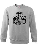 Dětská mikina s potiskem  Eat Sleep Fortnite Repeat