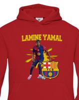 Dětská mikina s potiskem hráče Lamine Yamal - ideální pro malé fotbalisty