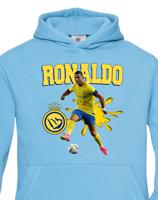 Dětská mikina s potiskem hráče Ronaldo - Al Nassr - ideální pro malé fotbalisty