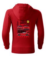 Dětská mikina se zipem Ferrari Novitec Rosso – styl a komfort pro malé fanoušky aut