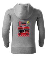 Dětská mikina se zipem Ferrari Novitec Rosso – styl a komfort pro malé fanoušky aut