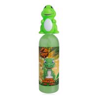 Dětská pěna do koupele DINOPARK ADVENTURE v lahvičce s ozdobným uzávěrem T-Rex ACCENTRA - 300ml