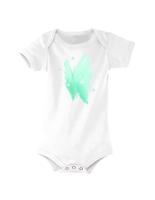 Dětské bílé body Klárka - Motýl