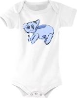 Dětské bílé body Klárka - Plyšák