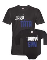 Dětské body a pánské tričko Jaký táta takový syn